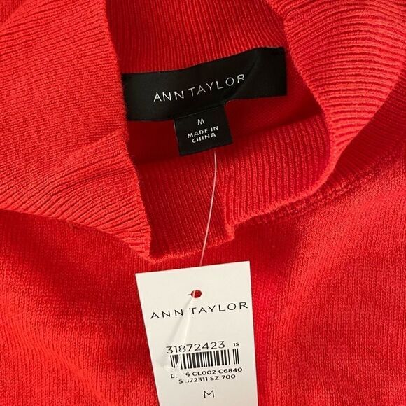 NWT Ann Taylor Mock Neck Sweater Shell - Picture 7 of 9